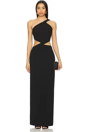 REVOLVE MISHA Misha vestido largo drew en color talla M en - Black. Talla M (también en S, XL).
