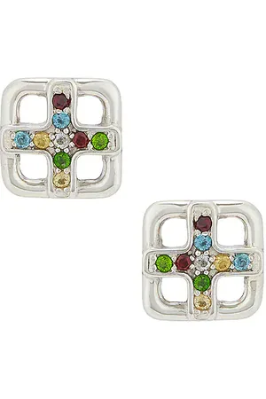 REVOLVE MAPLE Maple pendiente cross en color plateado metálico talla all en - Metallic Silver. Talla all.