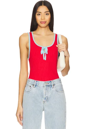 REVOLVE Free People Free people camiseta tirantes-jersey free people all star en color rojo talla L en - Red. Talla L (también en M, S, XL, XS