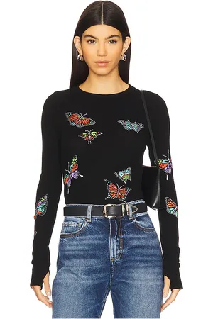 REVOLVE Lauren Moshi Lauren moshi top manga larga mckinley en color talla M en - Black. Talla M (también en S, XS).