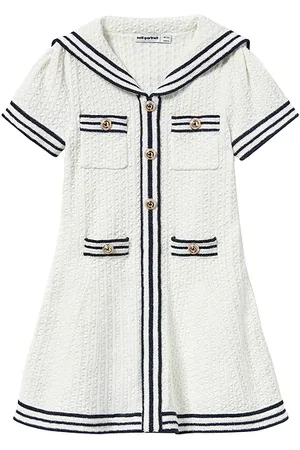 REVOLVE Self-portrait Self-portrait vestido de punto texturizado en color talla 3/4T en - Cream. Talla 3/4T (también en 6/7).