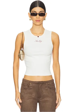 REVOLVE Frankies Bikinis Frankies bikinis camiseta tirantes elástica rino en color blanco talla M en - White. Talla M (también en L).