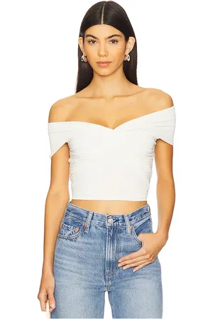 REVOLVE Good American Good american raon jersey twist off top en color ivory talla L en - Ivory. Talla L (también en M, S, XL/1X, XS, XXL/2X, X