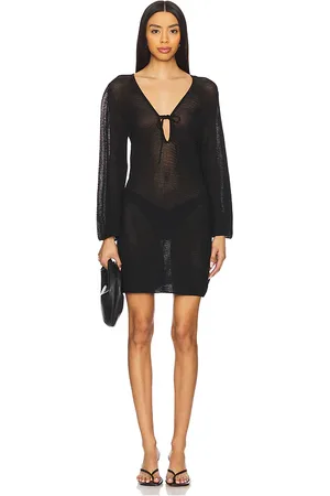 REVOLVE Seafolly Seafolly ropa playa mesh knit en color talla L en - Black. Talla L (también en M, S, XL, XS).