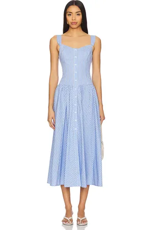 REVOLVE Elodie the Label Elodie the label vestido a rayas tessa en color azul talla L en - Blue. Talla L (también en M, S, XL).