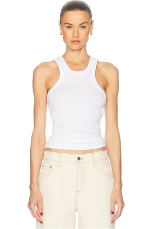 REVOLVE GRLFRND Grlfrnd camiseta tirantes essential racer en color talla L en - White. Talla L (también en M, S, XL, XS, XXS).
