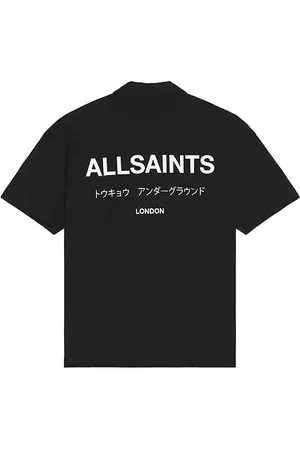 REVOLVE ALLSAINTS Allsaints polo underground en color negro talla L en - Black. Talla L (también en M, S).