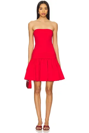 REVOLVE Alice + Olivia Alice + olivia vestido oriana en color rojo talla 0 en - Red. Talla 0 (también en 10, 12, 2, 4, 6, 8).