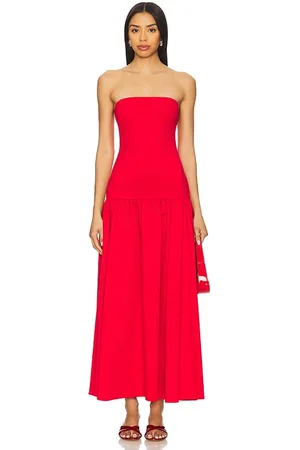 REVOLVE Alice + Olivia Alice + olivia maxivestido oriana en color rojo talla 0 en - Red. Talla 0 (también en 12, 2, 4, 6).