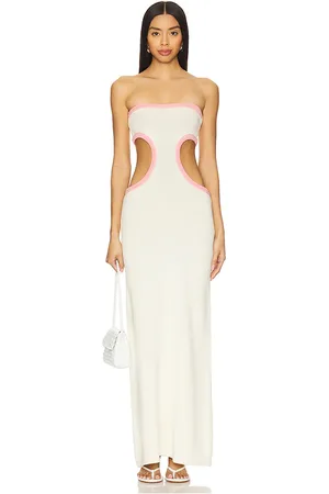 REVOLVE CIN CIN Cin cin vestido punto empire en color blanco talla L en - White. Talla L (también en M, XL, XS).