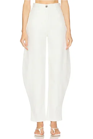 REVOLVE MATTHEW BRUCH Matthew bruch jeans de cintura alta en color ivory talla 0 en - Ivory. Talla 0 (también en 2, 4, 6).