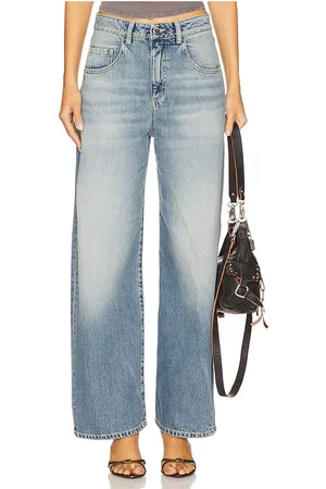 REVOLVE Icon Denim Icon denim pierna ancha poppy en color azul talla 23 en - Blue. Talla 23 (también en 24, 25, 26, 27, 28, 29).