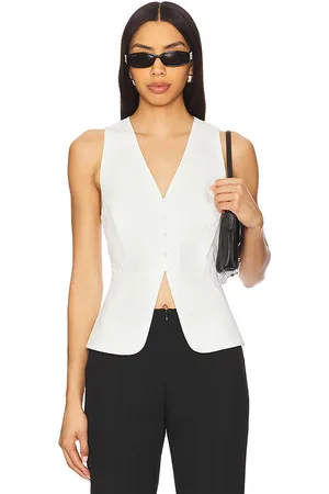 REVOLVE Hudson Jeans Hudson jeans chaleco laissez en color talla L en - White. Talla L (también en M, S, XS).