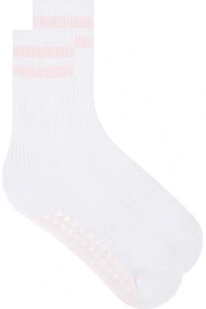 REVOLVE WellBeing + BeingWell Wellbeing + beingwell calcetin striped tube en color blanco talla all en - White. Talla all.