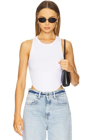 REVOLVE Good American Good american top sin mangas en color blanco talla L en - White. Talla L (también en XS, XXL/2X, XXXL/3X, XXXXL/4X).