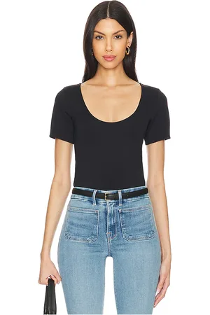 REVOLVE Good American Good american camiseta corta con escote redondo en color negro talla S en - Black. Talla S (también en XS).