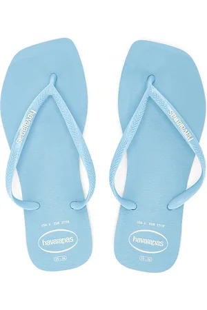 REVOLVE Havaianas Havaianas chancla con logo cuadrado. slim en color azul talla 35/36 en - Blue. Talla 35/36 (también en 37/38, 39/40, 41/42).