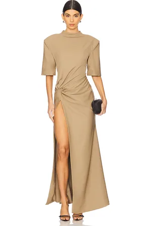 REVOLVE Atoir Atoir maxivestido raya en color beige talla M en - Beige. Talla M (también en S).