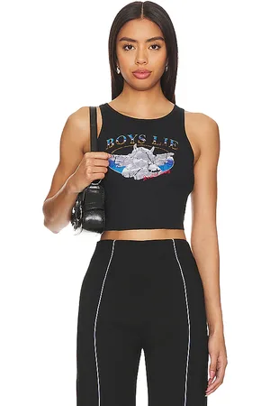 REVOLVE Boys Lie Boys lie camiseta tirantes here lies en color talla M/L en - Black. Talla M/L (también en XS/S).