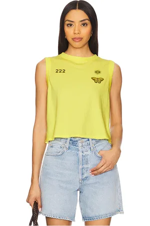 REVOLVE Spiritual Gangster Spiritual gangster camiseta tirantes 222 nature crawford en color amarillo limon talla L en - Lemon. Talla L (también en M