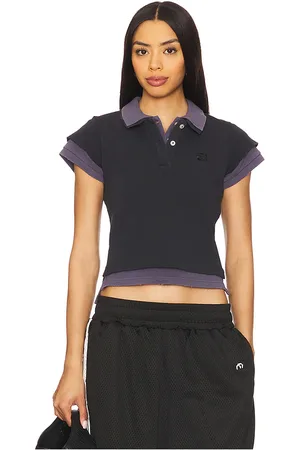 REVOLVE Alexander Wang Alexander wang polo encogido en capas en color azul marino talla L en - Navy. Talla L (también en M, S, XS).