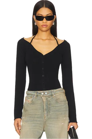 REVOLVE Good American Good american top descubierto en color negro talla XS en - Black. Talla XS (también en L, M, S, XXL/2X, XXXL/3X, XXXXL/4X).