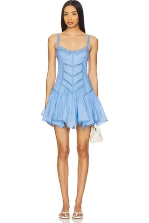 REVOLVE Charo Ruiz Ibiza Charo ruiz ibiza vestido corto lira en color bebe azul talla S en - Baby Blue. Talla S (también en XS).