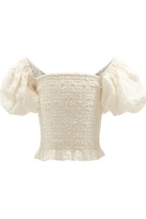REVOLVE Bardot Junior Bardot junior kids ashlyn broderie top en color talla 5 en - White. Talla 5 (también en 6, 7).