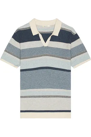 REVOLVE Marine Layer Marine layer suéter polo liam en color azul talla L en - Blue. Talla L (también en M, S, XL/1X).