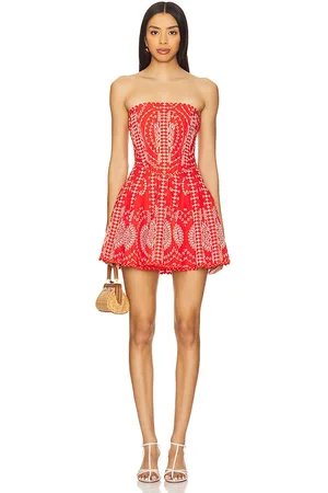 REVOLVE Charo Ruiz Ibiza Charo ruiz ibiza vestido corto clem en color rojo talla L en - Red. Talla L (también en S).