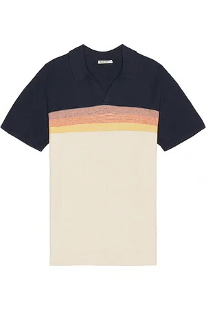 REVOLVE Marine Layer Marine layer suéter polo liam en color navy,cream talla L en - Navy,Cream. Talla L (también en M, S, XL/1X).