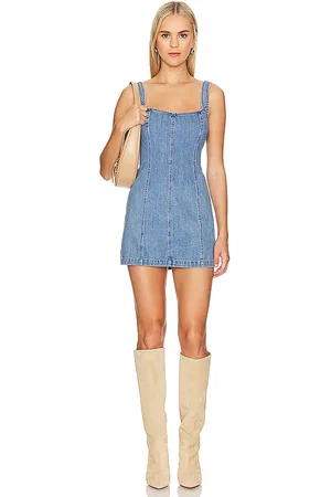 REVOLVE Show Me Your Mumu Show me your mumu minivestido steph en color denim-medium talla S en - Denim-Medium. Talla S (también en XL, XS).