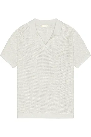 REVOLVE Marine Layer Marine layer suéter polo conrad en color gris claro talla L en - Light Grey. Talla L (también en M, S, XL/1X).