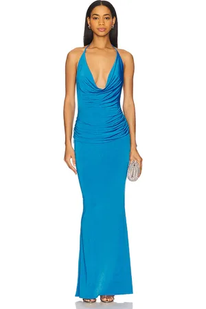 REVOLVE Katie May Katie may vestido largo selene en color azul talla L en - Blue. Talla L (también en M).