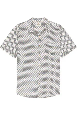 REVOLVE Marine Layer Marine layer camisa manga corta classic en color azul talla L en - Blue. Talla L (también en M, S, XL/1X).