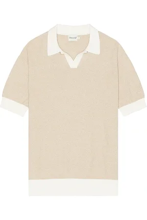 REVOLVE Bound Bound texture knit polo en color nude talla L en - Nude. Talla L (también en M, S, XL/1X).
