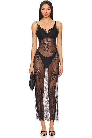 REVOLVE House of Harlow 1960 House of harlow 1960 vestido dionne lace slip en color talla L en - Black. Talla L (también en XS, XXS).