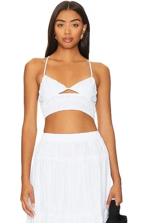 REVOLVE SNDYS Sndys top recortado tahlia en color talla XL en - White. Talla XL (también en XXL).