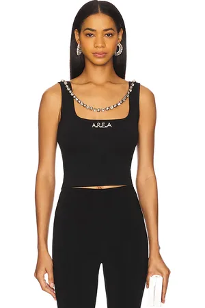 REVOLVE AREA Area top sin mangas nameplate en color talla M en - Black. Talla M (también en S, XS).