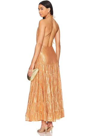 REVOLVE Sundress Sundress vestido midi sophie en color bronce talla L en - Tan. Talla L (también en M).