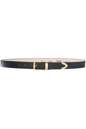 REVOLVE AUREUM Aureum cinturón gold tip en color talla M/L en - Black. Talla M/L (también en XS/S).