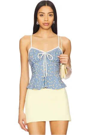 REVOLVE Free People Free people camiseta tirantes free people sammi en color azul talla L en - Blue. Talla L (también en M, S, XL, XS).