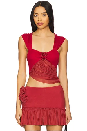 REVOLVE Zemeta Zemeta top sin mangas en color talla L en - Red. Talla L (también en M, S).