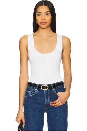 REVOLVE WeWoreWhat Weworewhat camiseta tirantes-jersey en color talla L en - White. Talla L (también en M, S, XL, XS).