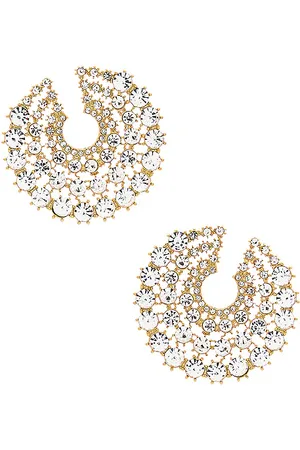 REVOLVE Ettika Ettika pendientes de tachuela crystal party en color oro metálico talla all en - Metallic Gold. Talla all.