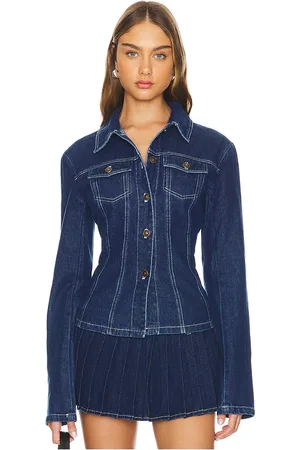 REVOLVE LIONESS Lioness chaqueta denim rider en color denim-dark talla L en - Denim-Dark. Talla L (también en M, S, XL, XS).