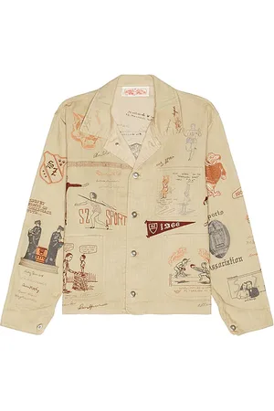 REVOLVE Samuel Zelig Samuel zelig chaqueta yearbook reunion en color beige talla L en - Beige. Talla L (también en M, S, XL/1X).