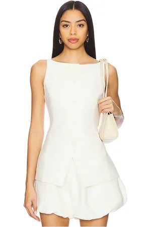 REVOLVE Line & Dot Line & dot adella top en color crema talla L en - Cream. Talla L (también en M).