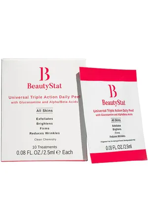 REVOLVE BeautyStat Cosmetics Beautystat cosmetics almohadillas exfoliantes universal triple action daily peel with glucosamine & ahas/bhas 10 pack en color be