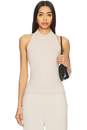 REVOLVE W. Cashmere W. cashmere camiseta tirantes halter cora en color neutral talla L en - Neutral. Talla L (también en M).